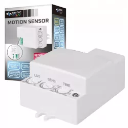 Czujnik RUCHU zmierzchu LED sensor MIKROFALOWY FLAT-5908263380448