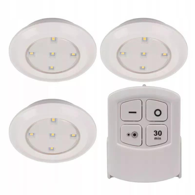 Podszafkowa lampka LED 3x 5LED z pilotem 4000k-5904703006565