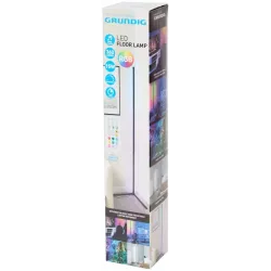 LAMPA PODŁOGOWA NAROŻNA LED RGB GRUNDIG SENSOR MUZYKI 140cm + PILOT-5903002033555