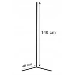 LAMPA PODŁOGOWA NAROŻNA LED RGB GRUNDIG SENSOR MUZYKI 140cm + PILOT-5903002033555