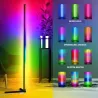 LAMPA PODŁOGOWA NAROŻNA LED RGB GRUNDIG SENSOR MUZYKI 140cm + PILOT-5903002033555