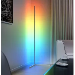 LAMPA podłogowa LED narożna APLIKACJA 140CM STOJĄCA RGB CCT + pilot-5908263389564