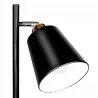 Lampa Stojąca Podłogowa LED czarna 140cm Do Czytania 2x E27 czarna złota-5904703017325