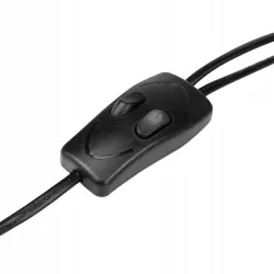 Lampa Stojąca Podłogowa LED czarna 140cm Do Czytania 2x E27 czarna złota-5904703017325