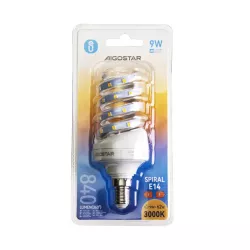 Świetlówka spiralna LED E14 9W biała ciepła - 8433325183400