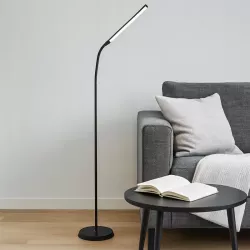Lampa Lampka Stojąca Podłogowa 170cm Do Czytania LED czarna USB-5904703017318