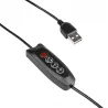 Lampa Lampka Stojąca Podłogowa 170cm Do Czytania LED czarna USB-5904703017318