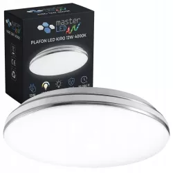 Plafon LED Panel Sufitowy Natynkowy Lampa 12W Nie Mruga Okrągła Biała-5903002036686