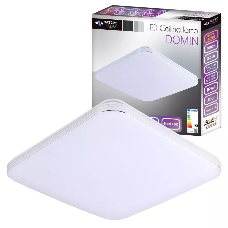 Plafon LED Panel Sufitowy Natynkowy Lampa 24W Nie Mruga Kwadratowy-5903002035252