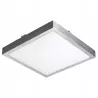 Plafon sufitowy kwadratowy do biura, garażu 27 x 27 cm chrom 2xE27 40W-5903002035320