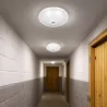 Plafon LED Panel Sufitowy Natynkowy Lampa 2x E27 CZUJNIK RUCHU Okrągły-5903002030202