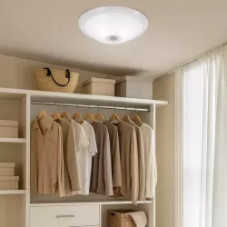Plafon LED Panel Sufitowy Natynkowy Lampa 2x E27 CZUJNIK RUCHU Okrągły-5903002030202