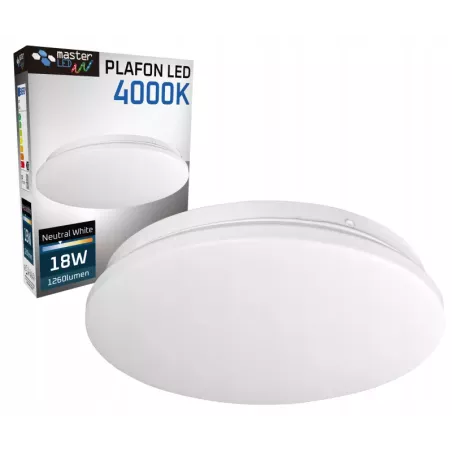 Plafon LED NATYNKOWY 18W sufitowy biały neutralny 4000K oprawa LAMPA panel-5903002035207
