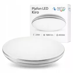 Plafon LED Panel Sufitowy Natynkowy Lampa 24W Nie Mruga Okrągła Biała-5908263384484