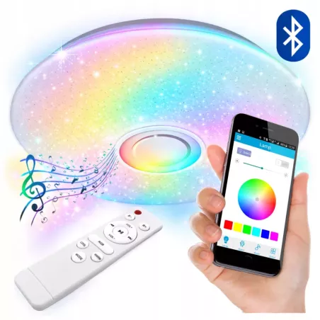 Plafon LED Lampa sufitowa panel 72W NATYNKOWY oprawa RGB pilot głośnik-5908263385979