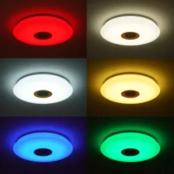 Plafon LED Lampa sufitowa panel 72W NATYNKOWY oprawa RGB pilot głośnik-5908263385979
