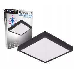 Plafon LED 2x E27 oprawa LAMPA panel CZUJNIK RUCHU MIKROFALOWY-5904703000778