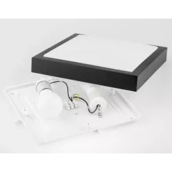 Plafon LED 2x E27 oprawa LAMPA panel CZUJNIK RUCHU MIKROFALOWY-5904703000778