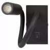 LAMPA ŚCIENNA LED KINKIET DO CZYTANIA WŁĄCZNIK CZARNY regulowana-5908263384323