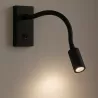 LAMPA ŚCIENNA LED KINKIET DO CZYTANIA WŁĄCZNIK CZARNY regulowana-5908263384323