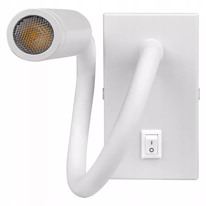 LAMPA ŚCIENNA LED KINKIET DO CZYTANIA WŁĄCZNIK BIAŁY regulowana-5908263384330