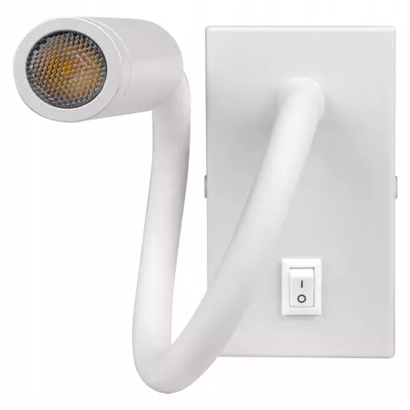 LAMPA ŚCIENNA LED KINKIET DO CZYTANIA WŁĄCZNIK BIAŁY regulowana-5908263384330