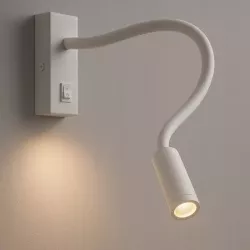 LAMPA ŚCIENNA LED KINKIET DO CZYTANIA WŁĄCZNIK BIAŁY regulowana-5908263384330