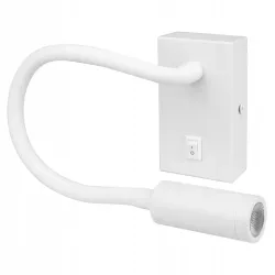 LAMPA ŚCIENNA LED KINKIET DO CZYTANIA WŁĄCZNIK BIAŁY regulowana-5908263384330