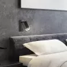 Kinkiet ścienny LAMPA ŚCIENNA GU10 LED DO CZYTANIA WŁĄCZNIK czarna-5908263386662