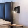 Kinkiet ścienny LAMPA ŚCIENNA GU10 LED DO CZYTANIA WŁĄCZNIK czarna-5908263386662