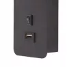 Lampka do czytania NOCNA Kinkiet ścienny LED GU10 Z USB C czarna-5904703001843