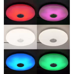 Plafon LED lampa sufitowa panel 48W oprawa GŁOŚNIK BLUETOOTH RGB 40cm-5904703002406