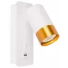 KINKIET LAMPKA LED ścienna do czytania gniazdo USB wyłącznik na GU10-5904703002574