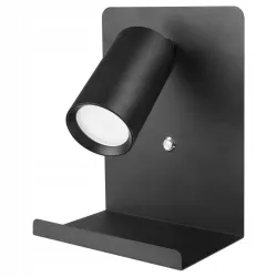 Kinkiet do czytania lampa ścienna GU10 LED USB CZARNY-5903002039649
