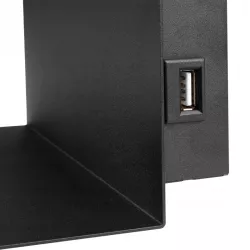 Kinkiet do czytania lampa ścienna GU10 LED USB CZARNY-5903002039649
