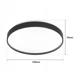 PANEL LED NATYNKOWY plafon sufitowy 24W OKRĄGŁY-5904703008682