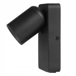 Kinkiet ścienny LAMPA ŚCIENNA GU10 LED DO CZYTANIA WŁĄCZNIK CZARNA USB-5904703010944