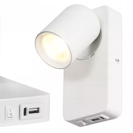 LAMPA NOCNA LED GU10 KINKIET DO CZYTANIA Z USB-5904703010951