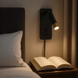LAMPA Lampka NOCNA LED G9 KINKIET DO CZYTANIA ścienna do łóżka-5904703010722