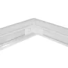 Ramka natynkowa do panelu LED 600x600 Biała 43mm-5904703016625