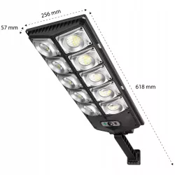 LAMPA solarna uliczna Latarnia LED MOCNA 300W IP65 6000K-5904703014164