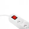 Przedłużacz listwa zasilająca 1,5m UZIEMIENIE 4 GNIAZD BIAŁY 3x1MM-5904703013884