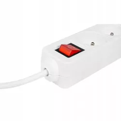 Przedłużacz Silo biały 5x230V 1,5m włącznik LISTWA ZASILAJĄCA-5904703013945