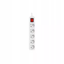 Przedłużacz Silo biały 5x230V 1,5m włącznik LISTWA ZASILAJĄCA-5904703013945