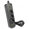Przedłużacz listwa zasilająca 2m 3 GNIAZDA UZIEMIENIE 4x USB C włącznik-5904703013730