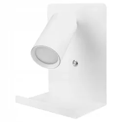 Kinkiet do czytania lampa ścienna GU10 LED USB biały-5904703015468
