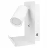 Kinkiet do czytania lampa ścienna GU10 LED USB biały-5904703015468
