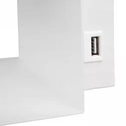 Kinkiet do czytania lampa ścienna GU10 LED USB biały-5904703015468