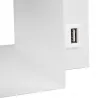 Kinkiet do czytania lampa ścienna GU10 LED USB biały-5904703015468
