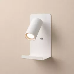 Kinkiet do czytania lampa ścienna GU10 LED USB biały-5904703015468